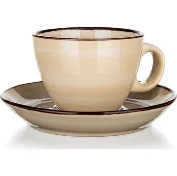 šálek + podšálek 90ml PALAS keramický KRÉM