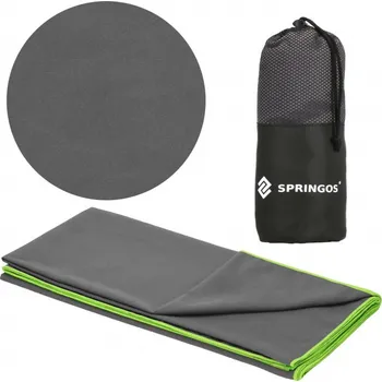 Rychleschnoucí ručník 180x90 cm, tmavě šedý SPRINGOS MENORCA