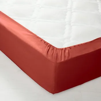 Prostěradlo Blancheporte Jednobarevné napínací prostěradlo zn. Colombine® s hloubkou rohů 32 cm, z polycotonu terakota napínací prostěradlo 140x190 cm