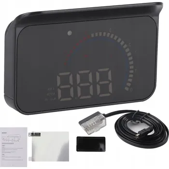 Projektor LED LCD HUD OBD2 HEAD-UP DISPLEJ PROJEKTOR RYCHLOSTI S ALARMEM, MULTIFUNKČNÍ