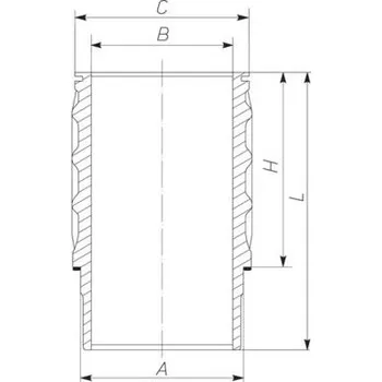 Válec motoru Vložený válec MAHLE 061LW00101001