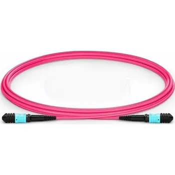 Síťový kabel XtendLan FO patch MPO(f)-MPO(f), 2m, OM4, 12/12, kabel kulatý 3mm, křížený (Type B)