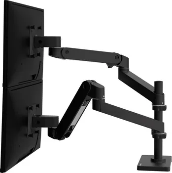 Počítač ERGOTRON LX Pro Dual Stacking Arm, stolní dvouramenný držák pro 2 monitry, černá