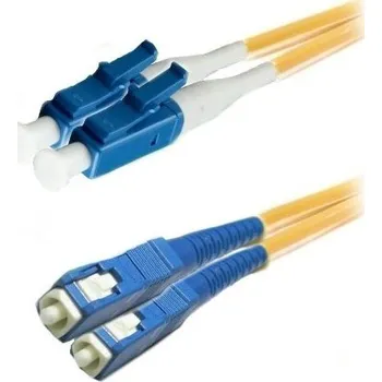 Síťový kabel XtendLan FOP-LCSC-D-0.5-9 Patch, optický, LC-SC, PC, 9/125, duplex, 0,5m