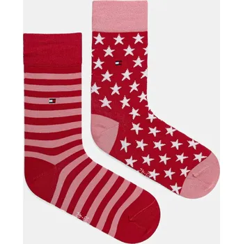 Pánská móda Dětské ponožky Tommy Hilfiger 2-pack 100000816.9BYA růžová 34X, vel. 31/34