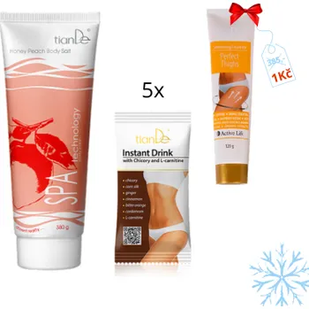 Tělový peeling tianDe Pro zpevněnou siluetu (broskev)