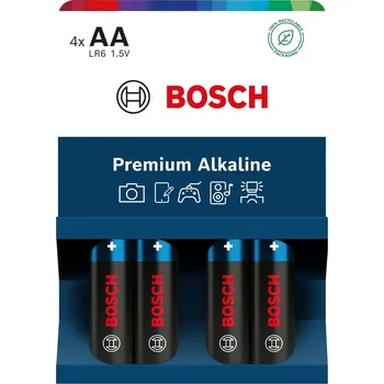 Článková baterie Bosch Premium Alkaline Baterie, AA, 1,5 V, 4 ks BOSCH-LR6PA4B/00