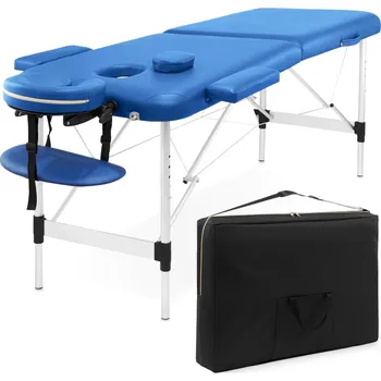 Masáž 4FIZJO Masážní a rehabilitační stůl 4FIZJO z hliníku, šířka 60 cm MODRÁ