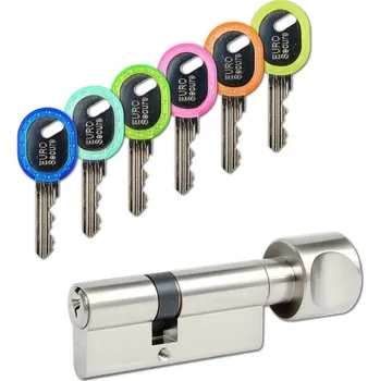 Vložka do dveří EURO Secure vložka s Knoflíkem K40/60 mm