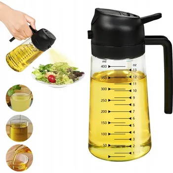 Dávkovač mýdla SKLENĚNÝ DÁVKOVAČ NA OLEJ Z OCTA VE SPREJI ROZPRAŠOVAČ 470 ML