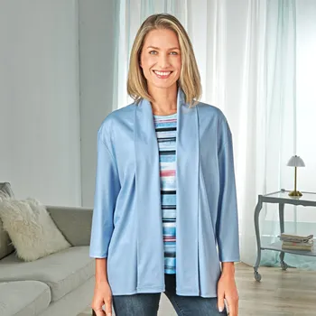 Dámské tričko Kardigan světle modrá XL velikost 42