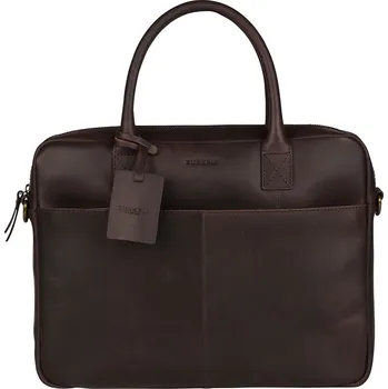 Pánská aktovka Kožená taška na notebook Burkely Jacko - tmavě hnědá