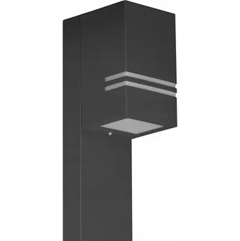 Stojací lampa ZAHRADNÍ STOJACÍ LAMPA SLOUPEK ŠEDÁ GU10 - STYLOVÁ