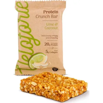 tyčinka Veloforte Lime & Coconut Protein Crunch Bar s collagenem