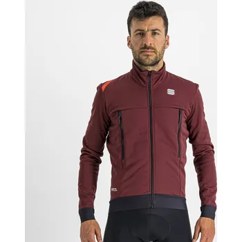 Cyklistická bunda bunda Sportful Fiandre Warm Jacket Red Wine M