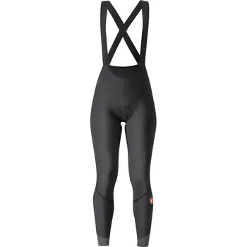 Cyklistické kalhoty dámské kalhoty Castelli Velocissima DT Bibtight Black/Black Reflex M