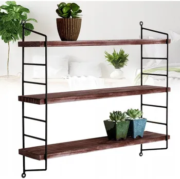 police DRŽÁK PRO DŘEVĚNÉ POLICE NA ZEĎ, KONZOLA PRO 3 LOFT POLICE