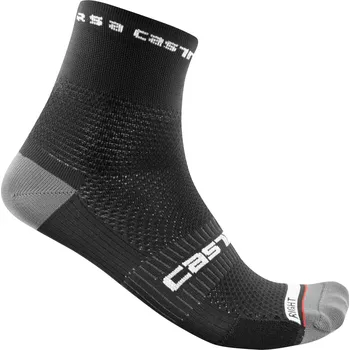 Pánské ponožky ponožky Castelli Rosso Corsa Pro 9 Sock Black S/M