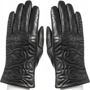 Rukavice Dámské kožené rukavice z ovčí kůže SZWAJKI zateplené zimní L