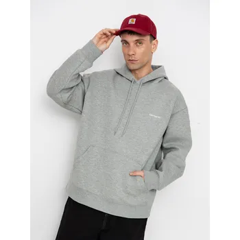 Pánská mikina Carhartt WIP Alda HD (grey heather/white) M, šedá