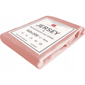 Prostěradlo Prostěradlo jersey bez gumy 160x200 lososové