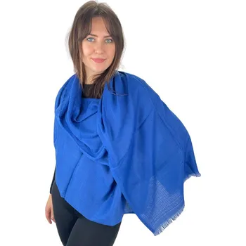 Šátek Dámský šátek 90 x 175 cm Jemný vzor 23-10 - tmavě modrý