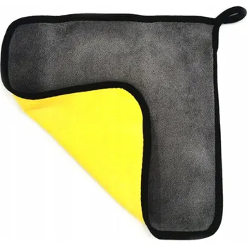 Utěrka Velvetová utěrka na mytí auta 30x30 cm ŽLUTO-ŠEDÁ
