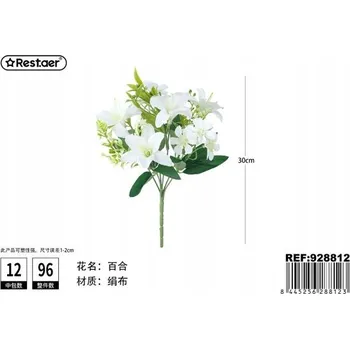 umělá květina Rest.aer - Kytice 6 stonků lilií 32 cm