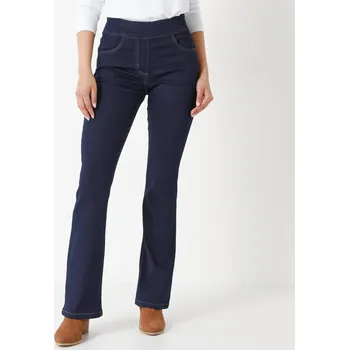 Dámské džíny Bootcut džíny, pro vysokou postavu tmavě modrá 50