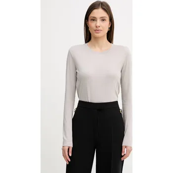 Pánské tričko Tričko s dlouhým rukávem Sisley 3QU4L102Y šedá 09X, vel. S