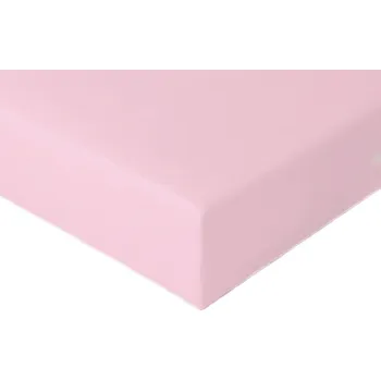 Prostěradlo Prostěradlo s gumou JERSEY 90x200 RŮŽOVÉ, 100% Bavlna, Matrace 25 cm