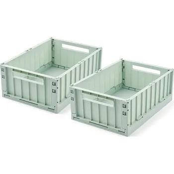 Úložný box Úložný box Liewood Weston Storage Box M 2-pack LW14677.PPY2 zelená 07X, vel. ONE SIZE