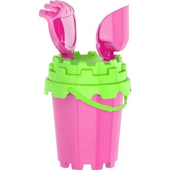 Houpací síť Mikro trading Sada na písek - 4 ks - růžová