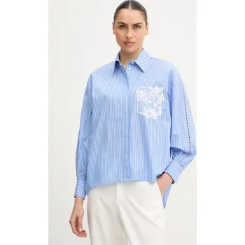 Dámská košile Košile Ermanno Firenze D48EK031ET1 modrá 55X, vel. 38