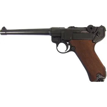 Sběratelství Denix Parabellum Luger P08 Long Německo 1898 dřevo