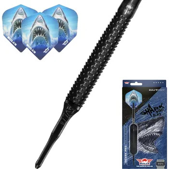 Šipka Bulls Benelux Šipky Soft Bull's Shark Pro Black 90% 20g