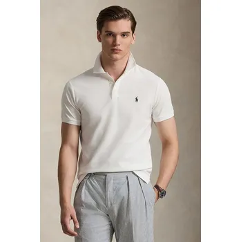 Oblečení a móda Bavlněné polo tričko Polo Ralph Lauren 710B13479 bílá 00X, vel. XL