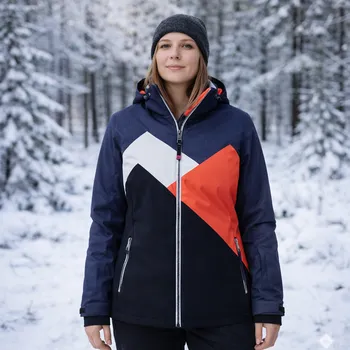 Dámská zimní bunda Killtec 149 tmavě modrá/růžová 42