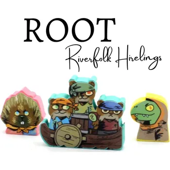 Příslušenství k deskovým hrám MeepleStickers Samolepky pro Root: Pomocníci Říčního lidu