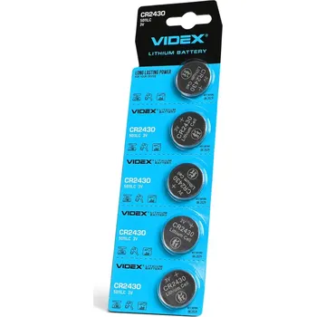 Článková baterie Baterie Litowa Vysoké Pastylka 3V 290mAh 5szt. VIDEX