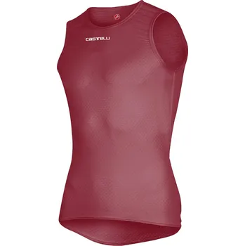 cyklistický dres spodní triko bez rukávu Castelli Pro Mesh 2.0 Sleeveless Bordeaux M