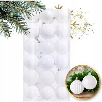 Vánoční dekorace Zdobená Vánoční Koule vánoční koule 6 cm 36 ks
