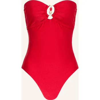 Dámské plavky Seafolly Dámské Bandeau Bikiny Palermo, tmavě červená, 40
