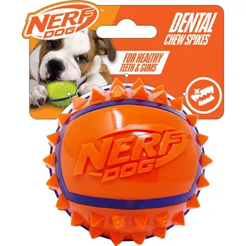 NERF DOG Hračka pro psy míček se spiky 9 cm