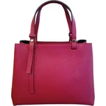 Vera Pelle dámská střední kožená kabelka červená 2260- ČERVENÁ ,ZLATÉ KOVÁNÍ