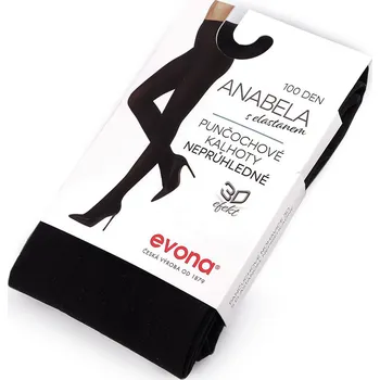 Dámské punčochy Dámské zimní punčochové kalhoty barevné Anabela 100 den Varianta: 3 (vel. 182-116) černá, Balení: 1 ks