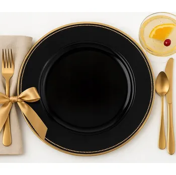 Talíř Talíř Artpol se zlatým forma 160469 33 cm