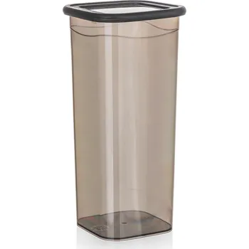 Dóza na potraviny dóza LISSA čtvercová 1,8l (11x11x23cm) PH KOUŘ