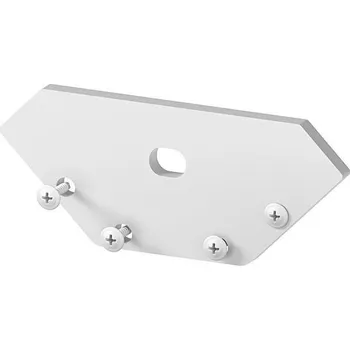 LED lišta Kovová koncovka profilu P3-3 bílá S dírou