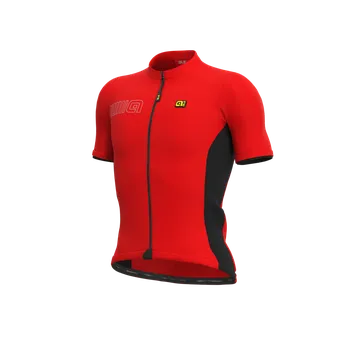 cyklistický dres dres ALÉ SOLID COLOR BLOCK Red XL